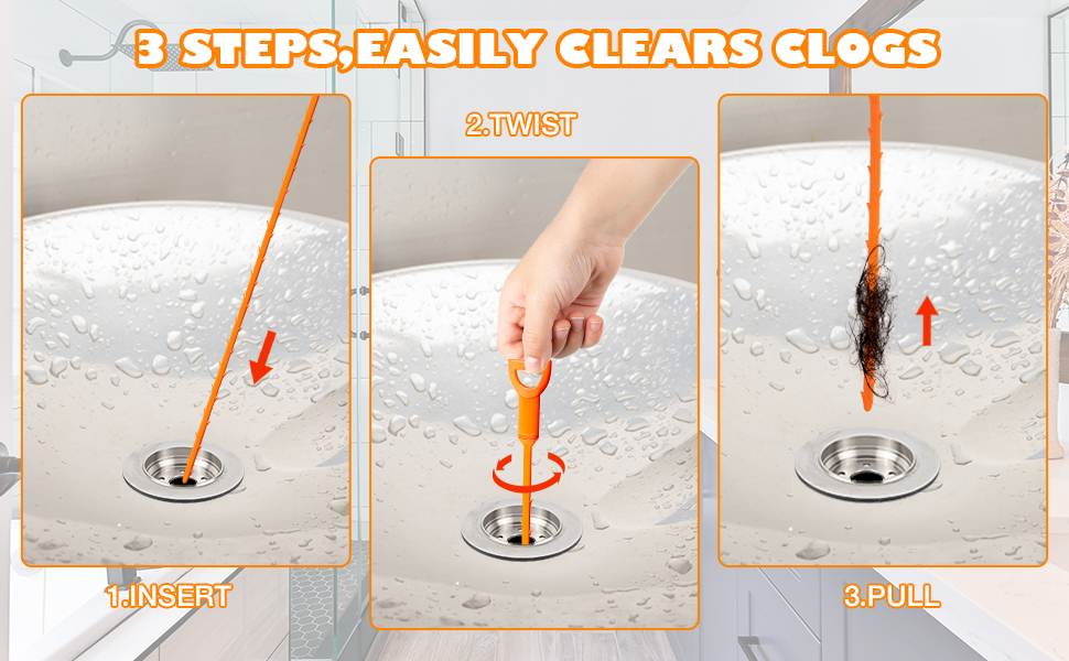 Use the Sink Snake Cleaner is a convenient and cost-effective way to address simple pipe blockages
