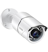 ZOSI 2MP 1080p Security Camera,4-in-1 TVI/CVI/AHD/CVBS Surveillance Bullet Camera Indoor Outdoor,...