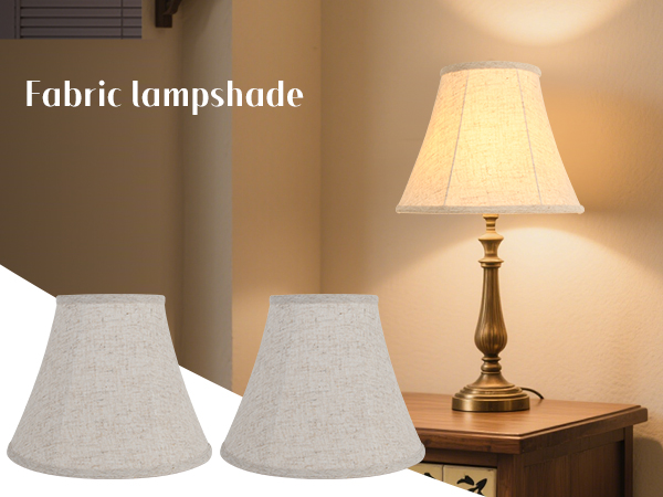 Lamp Shade Set with 2 Lamp Harps – 2-Pack