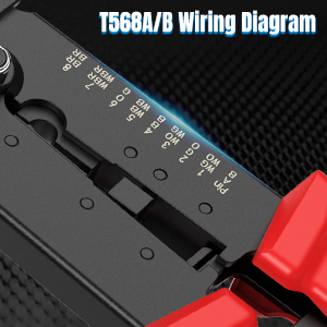 AMPCOM T568A T568B Wiring Diagram is available on the crimper B0BFBCBWFQ