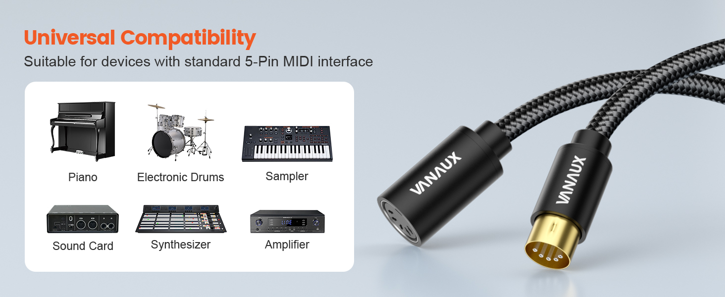 MIDI Extension Cable