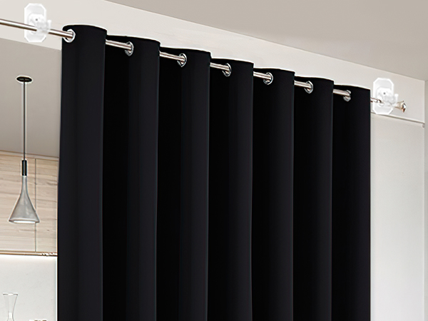 self adhesive curtain rod holders