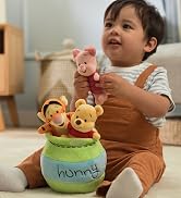 GUND Disney Official Winnie The Pooh Plush Playset with Pooh, Tigger, and Piglet, Sensory Toy Stu...