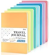 feela 8 Pack Soft Cover Journal Bulk, Notebooks College Ruled for Work, Lined Travel Journal for ...