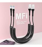 coiled usb to lightning cable