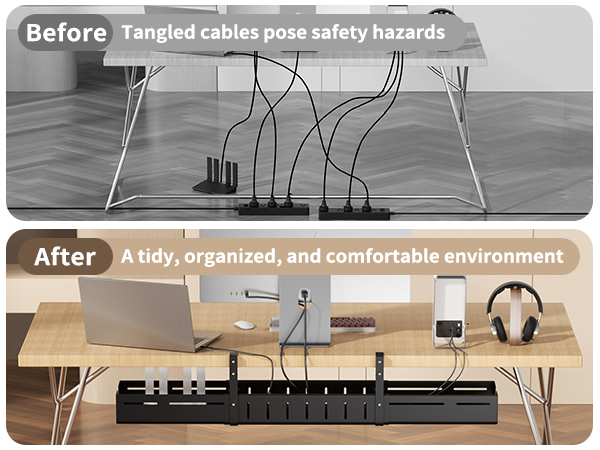 cable organizer under desk