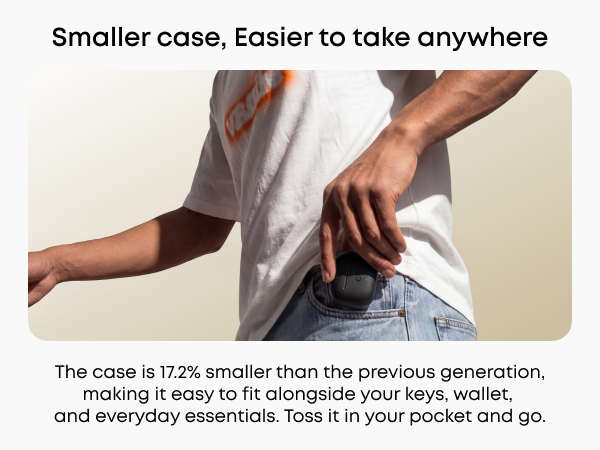 Smaller case. Easier to take anywhere.