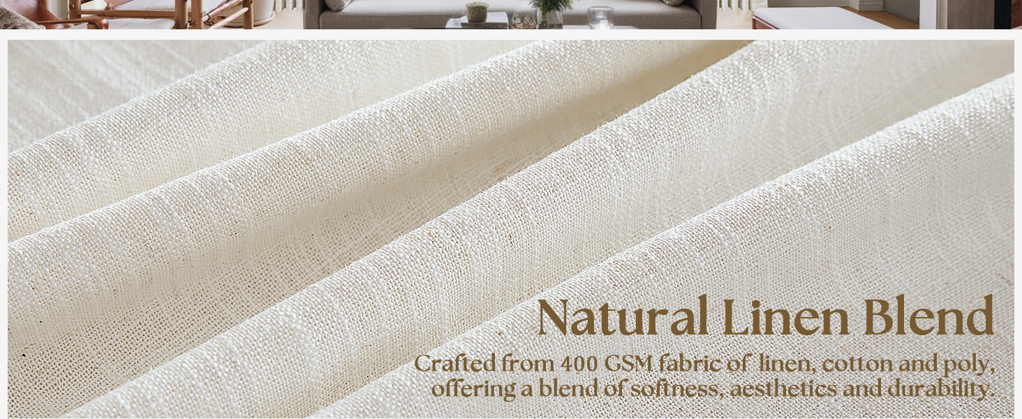 pleated linen curtains