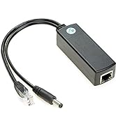UCTRONICS Active PoE Splitter 12V - 2.1mm DC Barrel Jack for IP Camera, Arduino with Ethernet and...