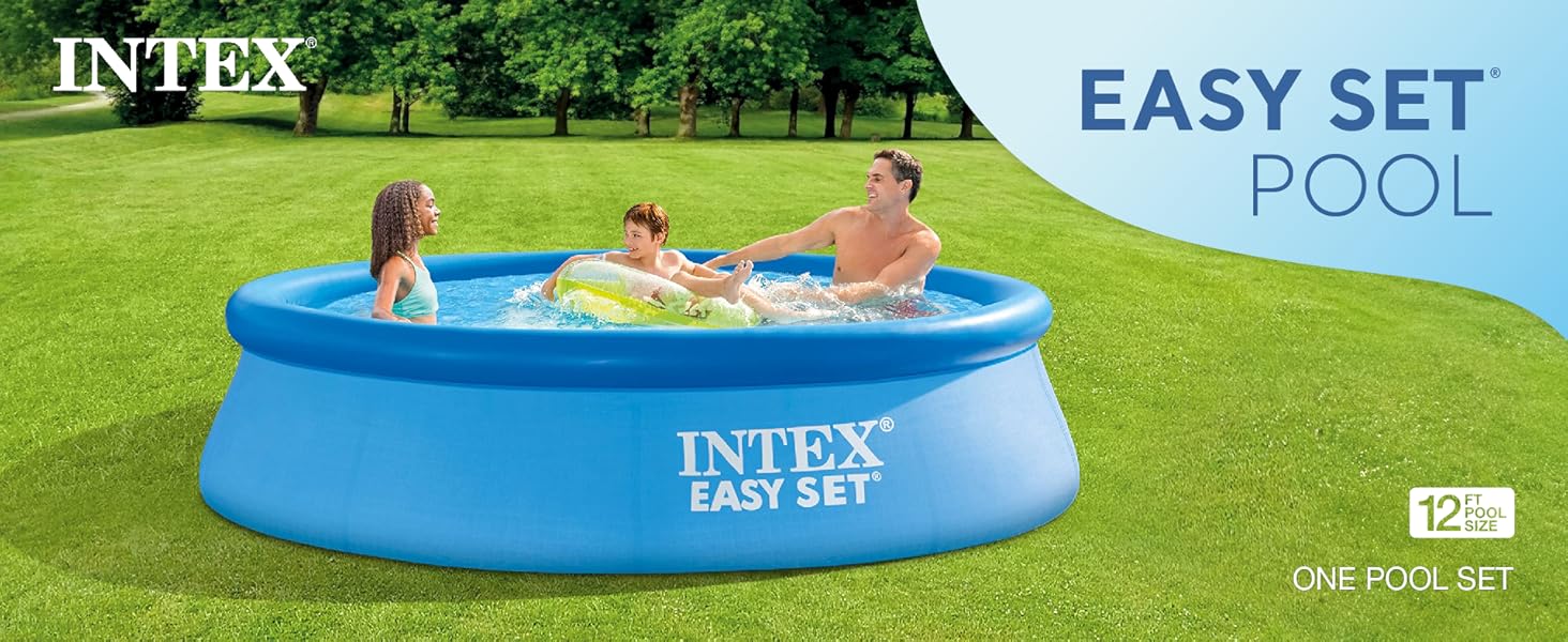 12ft x 30in Easy Set Up Inflatable Swimming Pool with Filter Pump