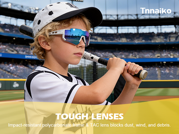 Kids Baseball Sunglasses for Boys Girls