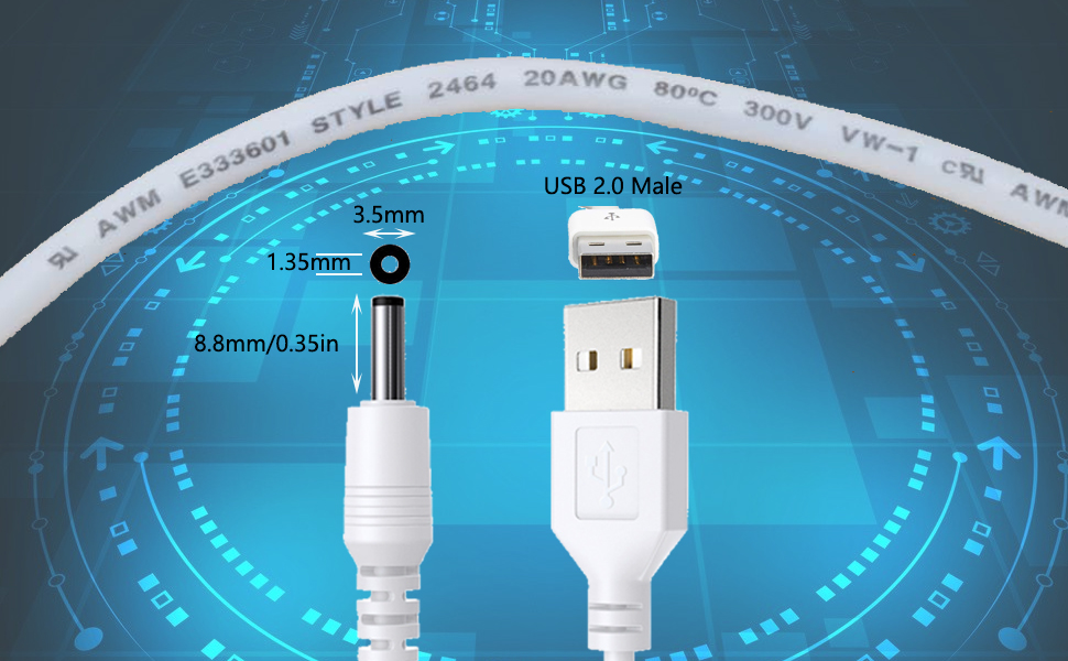 usb to dc power cable