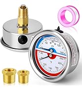 MEANLIN MEASURE 0-160Psi Stainless Steel Thermal Pressure Gauge 30-250? 1/4