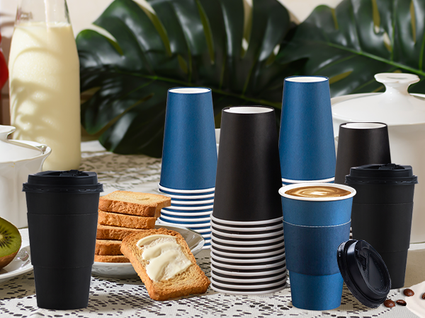 paper coffee cups with lids