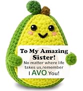 GiftMark Gifts for Sister Mothers Day Positive Crochet Avocado Emotional Cheer Support Crochet Mi...