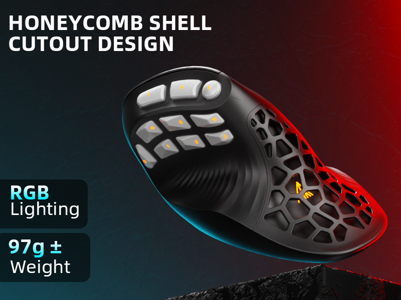 rgb mouse, gaming mouse, lightweight mouse, mouse with side buttons