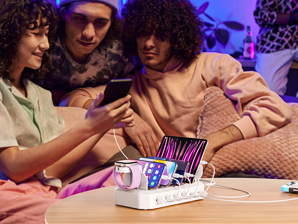 fast charging station for multiple device