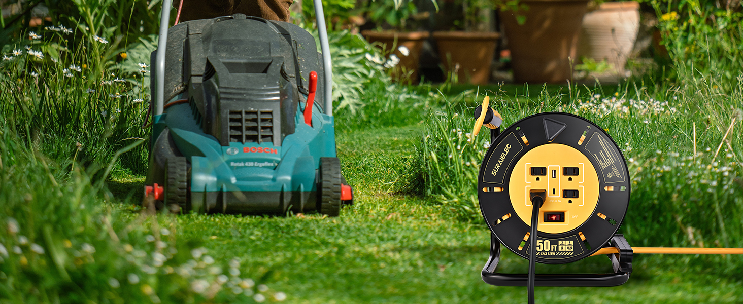 garage extension cord reel