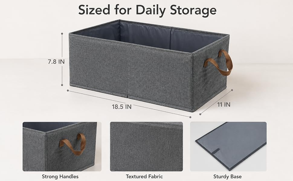 Sized for daily storage