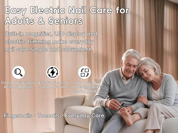 Easy Electric Nail Care for Adults & Seniors