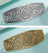 Kkjoy Viking Compass Symbol Hair Barrettes Large Hand Crafted Hair Clips Vintage Metal French Hai...