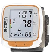 Scian Wrist Blood Pressure Monitors for Home Use, Automatic Blood Pressure Cuff Wrist with Voice ...