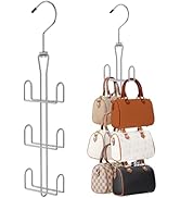 Ulimart Purse Hanger 2 Pack,Purse Organizer for Closet,Rotatable Metal Bag Organizer,Purse Holder...