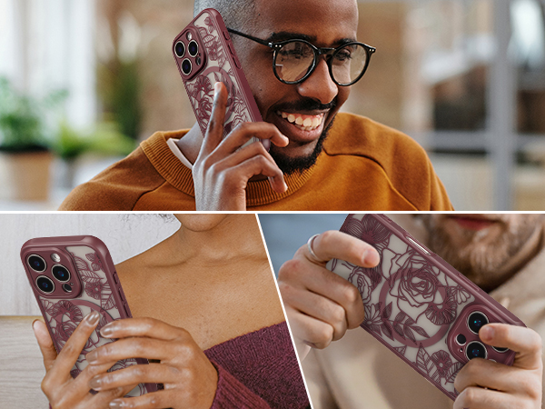 for iPhone 16 pro Case floral phone case aesthetic