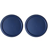 Replacement Lid for Pyrex 6 or 7 Cup Storage Plastic Cover Bowl Dish 7402-PC Blue (2-Pack)