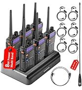 Baofeng UV-5R Pro 8W Dual Band Ham Radio Handheld 30 Mile Long Range 2 Way Radio Rechargeable 380...