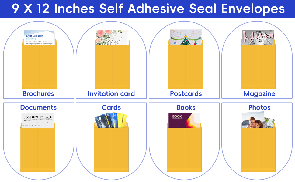 9x12 envelopes