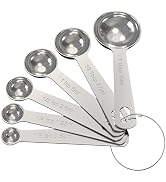 TILUCK Measuring Spoons Set, Heavy Duty Stainless Steel Measuring Spoons, Tablespoon Teaspoon for...