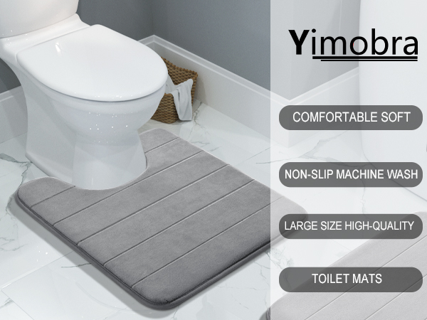 Toilet Bath Mat U-Shaped