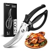 Gisde Heavy Duty Poultry Shears Kitchen Shears for Food Kitchen Scissors All Ppurpose Heavy Duty ...