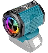 Taingwei Portable Wireless Speaker for Makita 18v LXT Battery,Cordless Small Speaker for Jobsites...