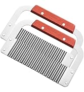 Crinkle Cutter Stainless Steel Potato Slicer Heavy Duty Wavy Crinkle Cutting Chopping French Fry ...