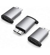 BaseNew USB C to Micro B Hard Drive Adapter 3 Pack,10Gbps Micro B to USB C Cable Converter Compat...