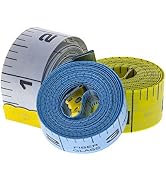 ToolTreaux 60 Inch Tailors Measuring Tape Sewing Supplies, Assorted Colors, 3pk