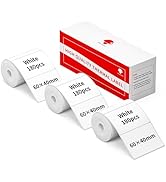 M250 Label Paper 540pcs Compatible with Phomemo M200/M220/M221/M260 Label Printer, Black on White...