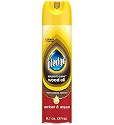 Pledge Moisturizing Oil Spray, Amber & Argan Scent, Nourishes, Protects and Revitalizes Furniture...