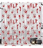Halloween Party Decorations Scary Bloody Halloween Photo Backdrop Streamers, 2 Pack 3.3 x 6.6 FT ...