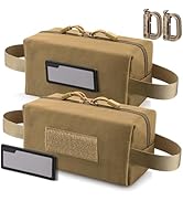 LIVANS Tactical Ammo Storage Pouch for Bullet 2-Pack Canvas Zipper Pouch Small Tool Bag Multi-Pur...