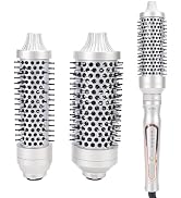 Sonew Heated Round Brush, Women's Thermal Curling Brush, Quick Volumizing Curling Brush, Detachab...