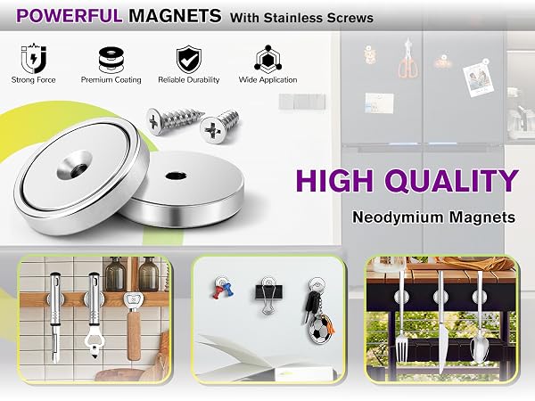 magnet with hole screw on magnets