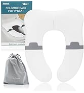 Improved Travel Potty Seat for Toddler,Portable Training Potty Seats with Silicone Anti-pinch She...
