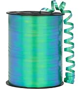 OMISELIO Green Ribbon, 500 Yard Iridescent Green Curling Ribbon, Curling Ribbon for Gift Wrapping...
