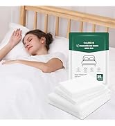 CxLoode Disposable Bed Sheet for Travel, Disposable Sheets Queen Size with Quilt Cover and Pillow...
