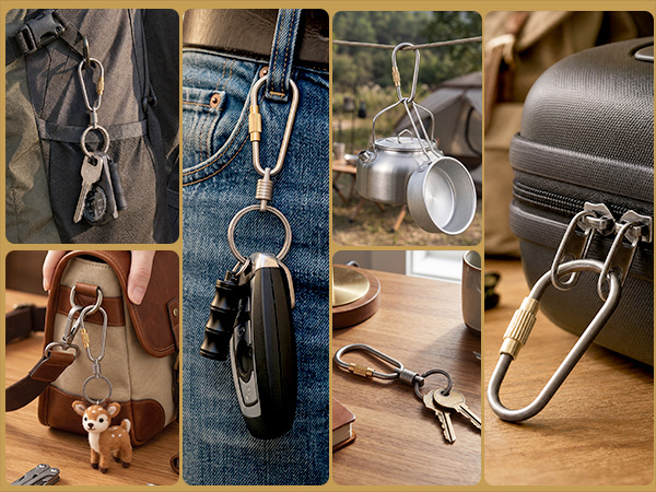 TPFEV titanium keychain
