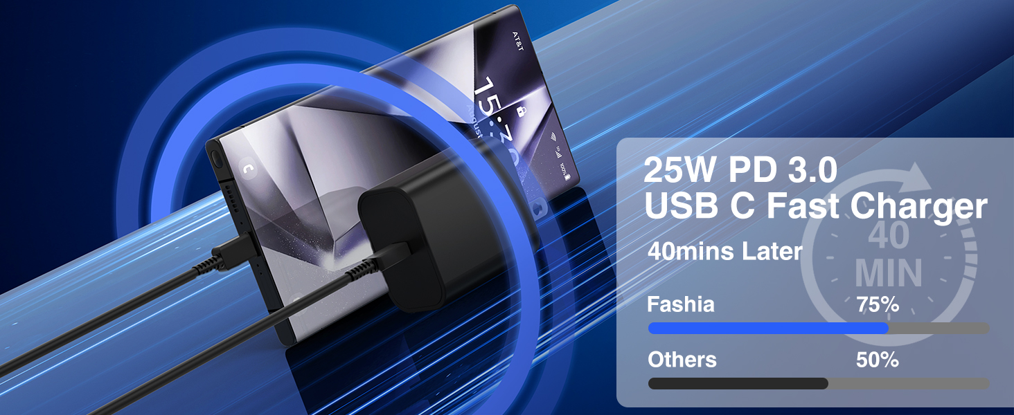 25W PD 3.0 USB C Fast charger