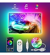Daymeet Led TV Backlight, 9.8 FT LED Lights for 32-60 inch TV, ICRGB 5050 Rainbow Color TV Led St...